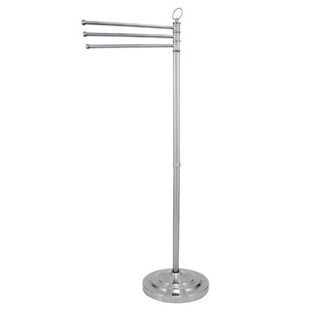 Kingston Brass Vintage Pedestal Towel Bar, Polished Chrome CC2021
